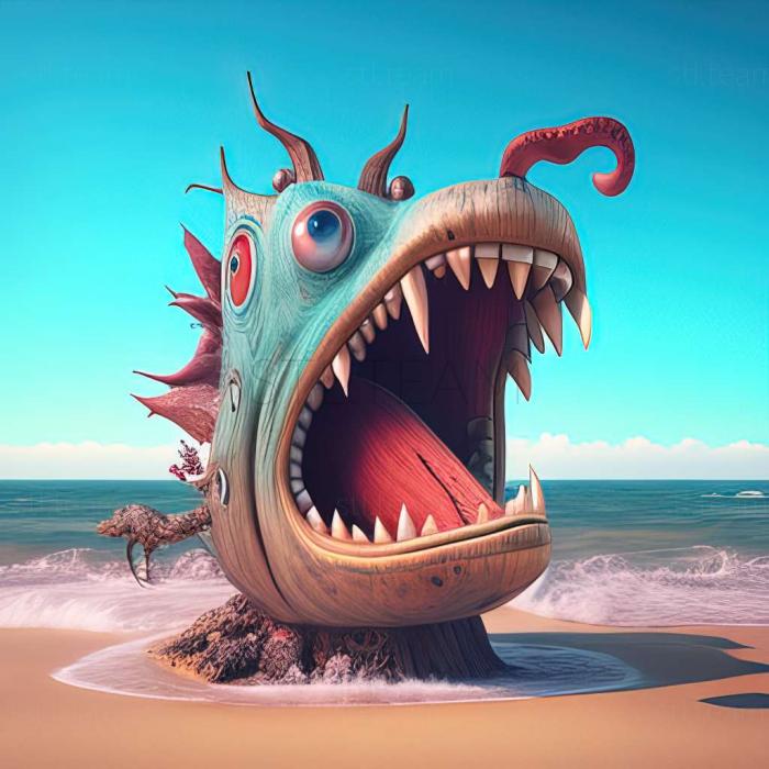 3D model Monsters on Vacation 3 The Sea is calling (STL)